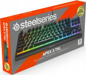 Klawiatura SteelSeries Seria SteelSeries | Klawiatura do gier | Apex 3 bez klawiatury numerycznej | | Klawiatura do gier | Przewodowe | Światło LED RGB | NORD | Ciche przełączniki 7