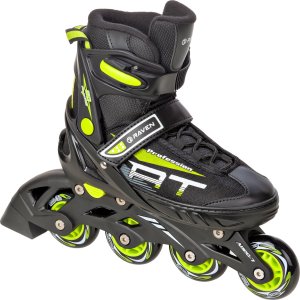 Rolki Raven Inlineskates Rolki Regulowane RAVEN Profession Black/Lime 31-35 1