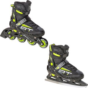 Rolki Raven Inlineskates Rolki Łyżwy figurowe 2w1 Regulowane RAVEN Profession Black/Lime 31-35 1