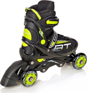 Rolki Raven Inlineskates Rolki Wrotki 3w1 Regulowane RAVEN Profession Black/Lime 31-35 3