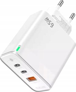 Ładowarka Jellico Ładowarka Sieciowa Szybkie Ładowanie 65W 2xUSB-C USB3.0   Kabel USB-C 4