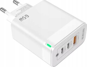Ładowarka Jellico Ładowarka Sieciowa Szybkie Ładowanie 65W 2xUSB-C USB3.0   Kabel USB-C 6