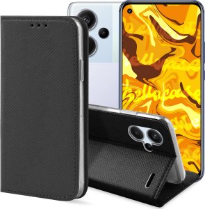 Hello Case ETUI Z KLAPKĄ DO XIAOMI REDMI NOTE 13 PRO PLUS 5G CZARNE ZAMYKANE KABURA 1