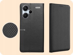 Hello Case ETUI Z KLAPKĄ DO XIAOMI REDMI NOTE 13 PRO PLUS 5G CZARNE ZAMYKANE KABURA 4