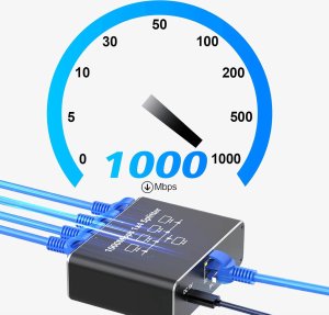 Reagle Reagle Adapter Rozdzielacz Switch Splitter LAN Ethernet RJ45 4xRJ45 1000M 1GB 6