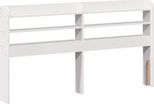 vidaXL vidaXL Rama łóżka bez materaca, biała, 140x200 cm, lite drewno sosnowe 6