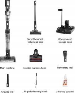 Odkurzacz pionowy Jimmy Jimmy | Vacuum Cleaner and Washer | PW11 Pro Max | Cordless operating | Washing function | 460 W | 21.6 V | Operating time (max) 80 min | Silver/Black | Warranty 24 month(s) 4