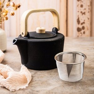 KingHoff ZAPARZACZ ŻELIWNY DZBANEK 1,3L Z FILTREM KH-1845 2
