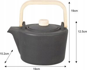 KingHoff ZAPARZACZ ŻELIWNY DZBANEK 1,3L Z FILTREM KH-1845 9