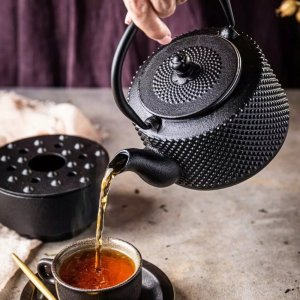 KingHoff ZAPARZACZ ŻELIWNY DZBANEK 0,8L Z FILTREM I PODGRZEWACZEM KINGHOFF KH-1847 12