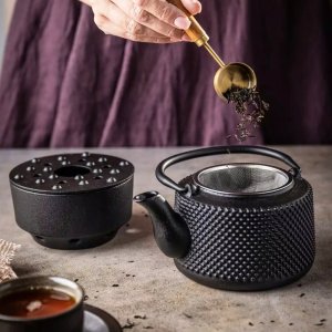 KingHoff ZAPARZACZ ŻELIWNY DZBANEK 0,8L Z FILTREM I PODGRZEWACZEM KINGHOFF KH-1847 13