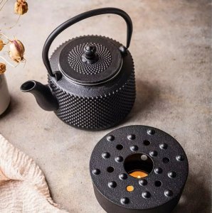 KingHoff ZAPARZACZ ŻELIWNY DZBANEK 0,8L Z FILTREM I PODGRZEWACZEM KINGHOFF KH-1847 7