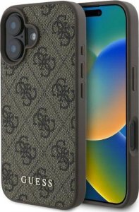 Guess Guess GUHCP16SG4GFBR iPhone 16 6.1" brązowy/brown hardcase 4G Classic 1