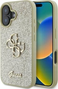 Guess Guess GUHCP16SHG4SGD iPhone 16 6.1" złoty/gold hardcase Fixed Glitter Big 4G 1