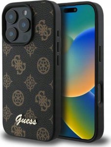 Guess Guess GUHMP16LPGPYSK iPhone 16 Pro 6.3" czarny/black hardcase Peony Script MagSafe 1