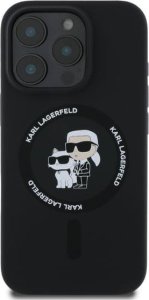 Karl Lagerfeld Karl Lagerfeld KLHMP16LSCMKCRHK iPhone 16 Pro 6.3" czarny/black hardcase Silicone KC Heads Ring MagSafe 3