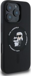 Karl Lagerfeld KLHMP16XSCMKCRHK iPhone 16 Pro Max 6.9" czarny hardcase Silicone KC Heads Ring MagSafe 2