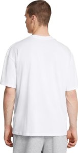Under Armour Koszulka UA Męski T-shirt z nadrukiem M Hw Os Sm Box Ss - biały M 4