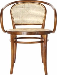 DKD Home Decor Krzesło do Jadalni DKD Home Decor Brązowy Rattan Drewno wiązu (58 x 58 x 79.5 cm) 1