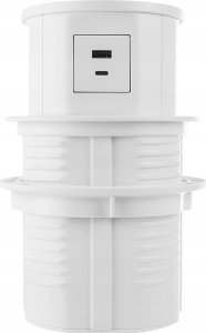 Spacetronik Gniazdo blatowe okrągłe Spacetronik SPS-R3D6W V2 5