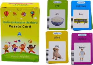 LeanToys Tablet Do Kart Edukacyjnych Nauka Języka Polski Angielski 224 Słowa Różowy 2