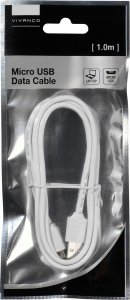 Kabel USB Vivanco microUSB - microUSB 1 m Biały (35816) 2