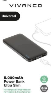 Powerbank Vivanco Vivanco power bank Slim 5000mAh (38857) 2