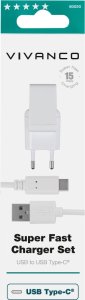 Ładowarka Vivanco Vivanco charger USB-C 3A 1,2m, white (60020) 4