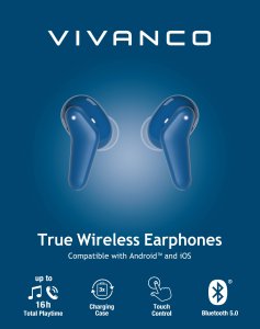 Słuchawki Vivanco Vivanco wireless headset Fresh Pair BT, blue (60607) 4