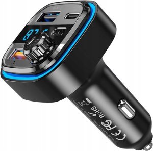 XO FM transmitter + charger BCC08 BT MP3, black 6