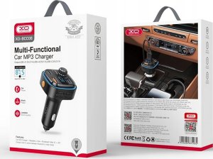 XO FM transmitter + charger BCC08 BT MP3, black 10