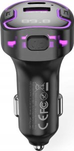 XO XO FM transmitter + charger BCC12 BT MP3, black 2