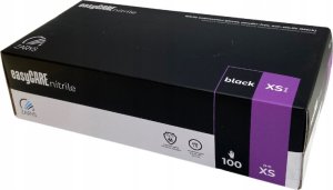 Zarys International Group Rękawice easyCARE nitrylowe, bezpudrowe 100 szt. Czarny XS 3