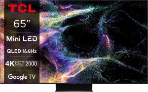 Telewizor TCL C84 Series 65C845 Telewizor 165,1 cm (65") 4K Ultra HD Smart TV Wi-Fi Czarny 2000 cd/m² 11