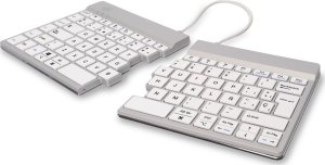 R-GO Tools R-Go Tools Ergonomiczna R-Go Split Break klawiatura, z oprogramowaniem do robienia przerw, QWERTY (ES), Bluetooth, biała 2