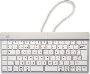 R-GO Tools R-Go Tools Ergonomiczna R-Go Split Break klawiatura, z oprogramowaniem do robienia przerw, QWERTY (ES), Bluetooth, biała 3