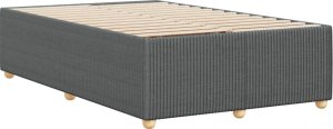 vidaXL vidaXL Rama łóżka, ciemnoszara, 120x200 cm, obita tkaniną 6