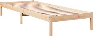 vidaXL vidaXL Dłuższe łóżko bez materaca, 90x210 cm, lite drewno sosnowe 3
