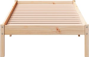 vidaXL vidaXL Dłuższe łóżko bez materaca, 90x210 cm, lite drewno sosnowe 4