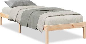 vidaXL Dłuższe łóżko bez materaca, 80x220 cm, lite drewno sosnowe 2