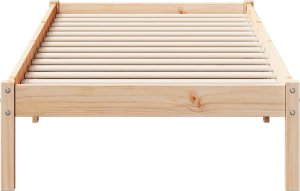 vidaXL Dłuższe łóżko bez materaca, 80x220 cm, lite drewno sosnowe 4