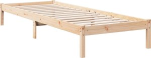 vidaXL Dłuższe łóżko bez materaca, 80x220 cm, lite drewno sosnowe 6