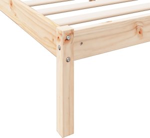 vidaXL Dłuższe łóżko bez materaca, 80x220 cm, lite drewno sosnowe 7