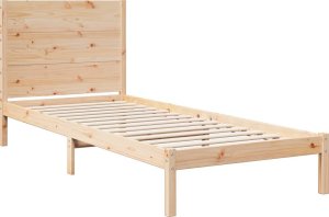 vidaXL Dłuższe łóżko bez materaca, 100x210 cm, lite drewno 3