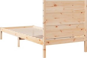vidaXL Dłuższe łóżko bez materaca, 100x210 cm, lite drewno 6