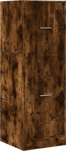 vidaXL vidaXL Szafka apteczna, przydymiony dąb, 40x41x118 cm 3