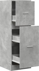 vidaXL Szafka apteczna, szarość betonu, 40x41x118 cm 2