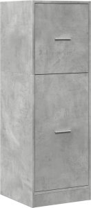 vidaXL Szafka apteczna, szarość betonu, 40x41x118 cm 3