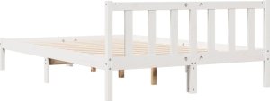 vidaXL Dłuższe łóżko bez materaca, 160x220 cm, lite drewno sosnowe 6