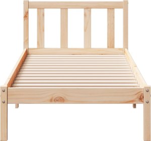 vidaXL vidaXL Dłuższe łóżko bez materaca, 90x210 cm, lite drewno sosnowe 4